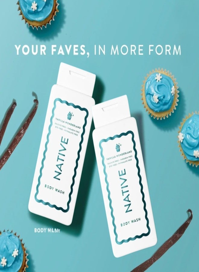 نيتيف غسول الجسم ناتيف فانيلا وندرلاند، إصدار محدود للعطلات، خالٍ من الكبريتات والبارابين، 18 أونصة سائلة، مجموعة من قطعتين - Image 3